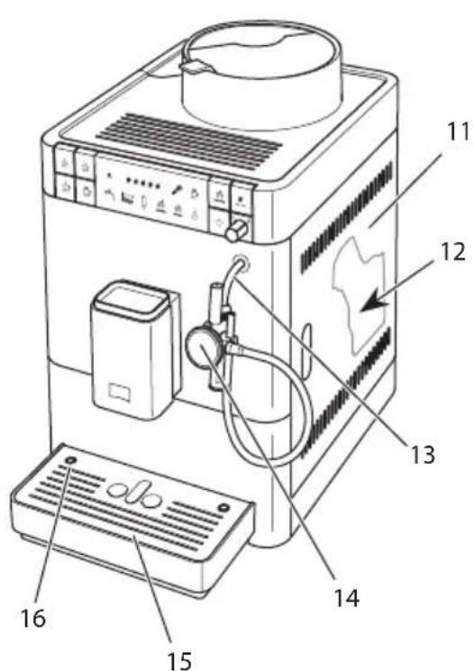 MELITTA Caffeo Passione Varianza CS - Vue d'ensemble de l'appareil - 2