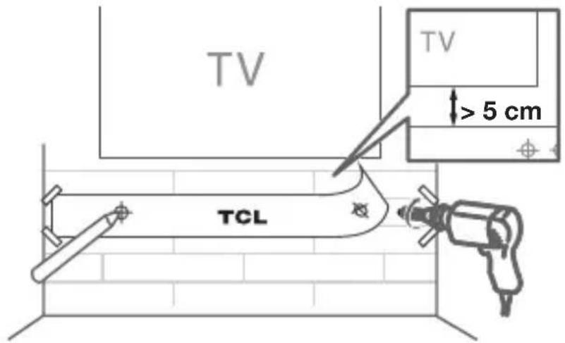 TCL Alto 6+ TS6110 - Monter l'unité principale de votre barre de son sur le mur - 3