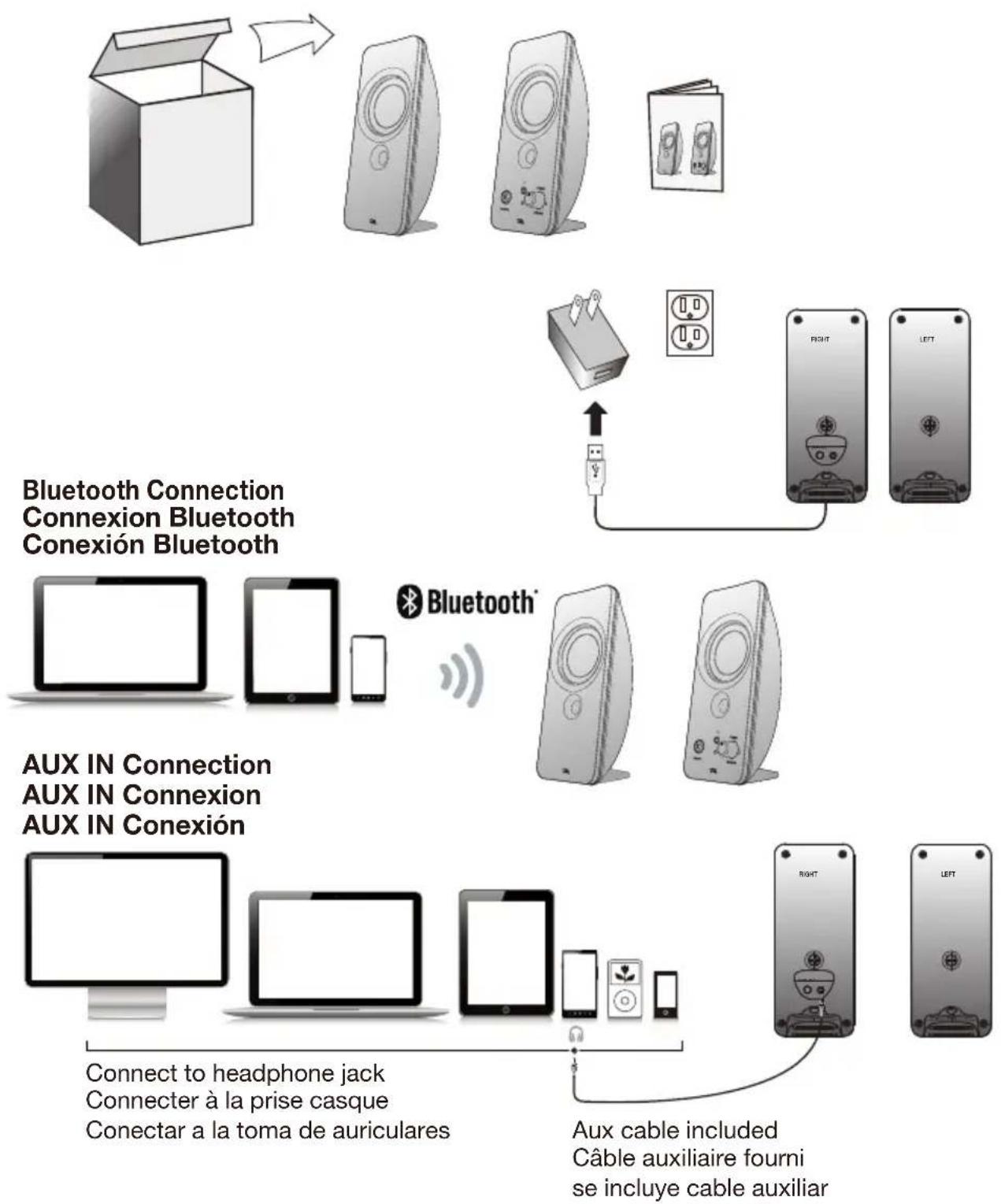 Cyber Acoustics CurveLight CASP29BT - Welcome. / Bienvenue. / Bienvenido. - 1