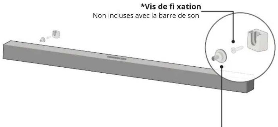 VIZIO SB36312G6 - MONTAGE MURAL DE LA BARRE DE SON - 3