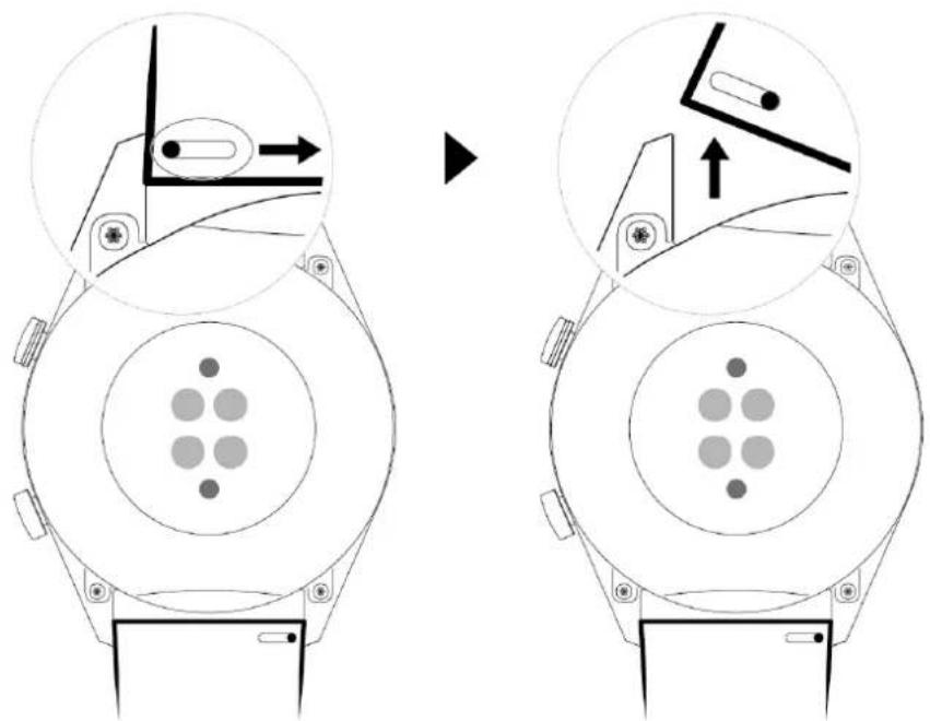 HUAWEI Watch GT 2 Elegant - Retirer et installer le bracelet - 1