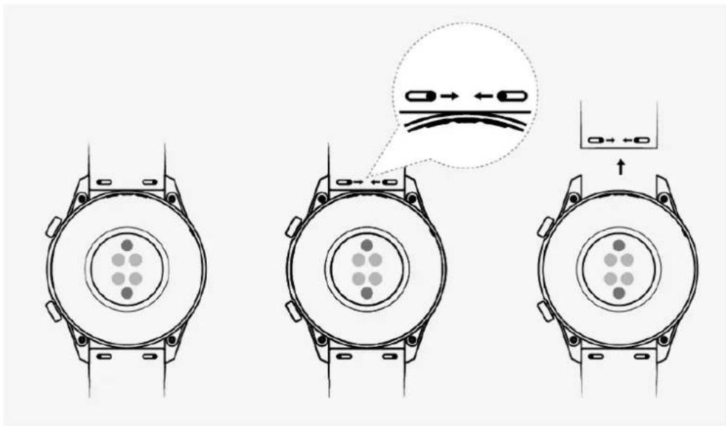 HUAWEI Watch GT 2 Elegant - Retirer et installer le bracelet - 2