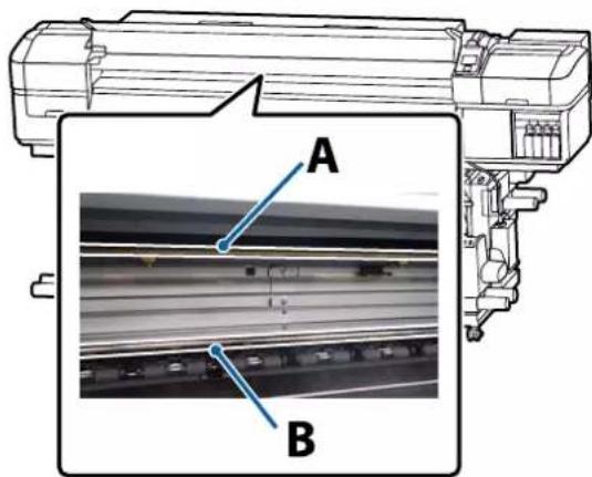 EPSON SureColor SCS60600L - Emplacement de la tige du chariot et tampon usage - 1
