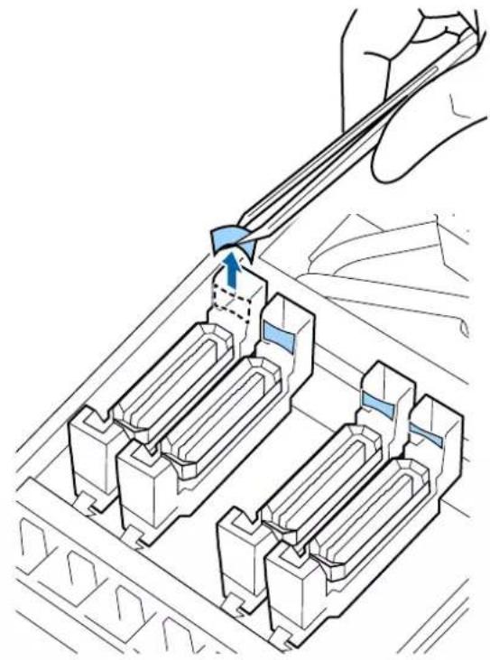EPSON SureColor SCS60600L - Lorsqu'une pellicule d'encre colle à la section de guide - 1