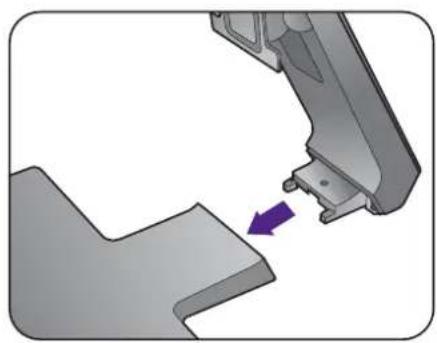 BENQ BL2780 - Fixez la base du moniteur. - 4