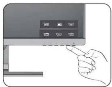 BENQ BL2780 - Connexion de l'alimentation et mise sous tension. - 6