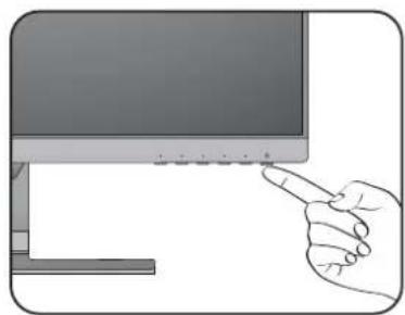 BENQ BL2780 - Connexion de l'alimentation et mise sous tension. - 5