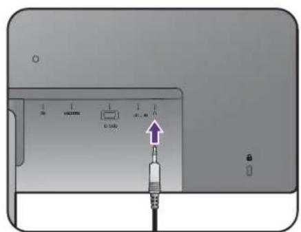 BENQ BL2780 - Connectez le casque. - 4