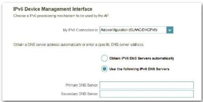 D-LINK DAP1610 - Interface de gestion des péripériques IPv6 - 1