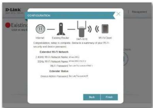 D-LINK DAP1610 - Enregistrez votre configuration - 1
