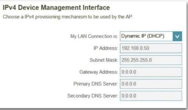 D-LINK DAP1610 - Interface de gestion des périhériques IPv4 - 1
