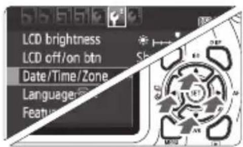 CANON EOS Rebel T100 - Display the menu screen. - 1