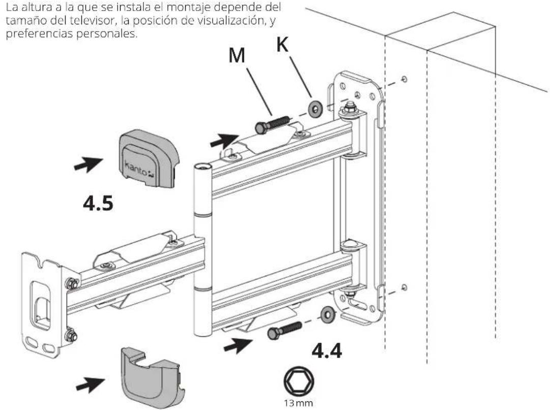 Kanto PS350 - Attach TV Brackets Attachez les équerres de téléviseur Fije los soportes de televisor - 2