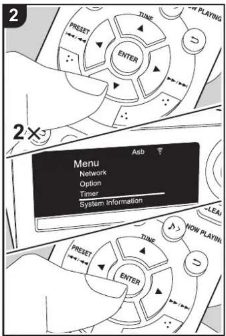 ONKYO CSN575 - Utilisation de l'alarme pour démarrer la lecture - 2