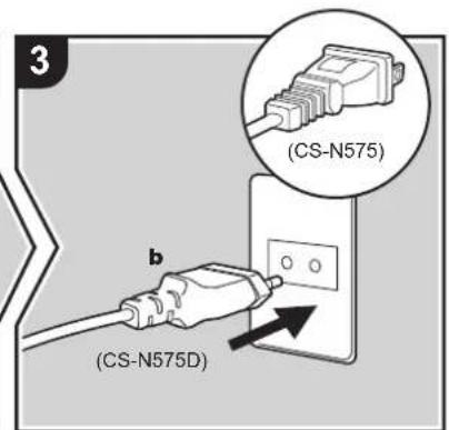 ONKYO CSN575 - Instrucciones sobre cómo conectar altavoces - 5