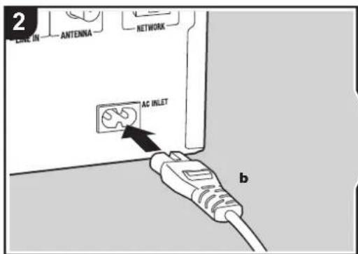ONKYO CSN575 - Raccordement de l'antenne et du cordon d'alimentation, etc. - 2