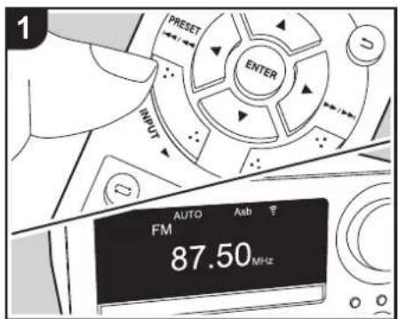 ONKYO CSN575 - Lyssna på FM-radio - 1