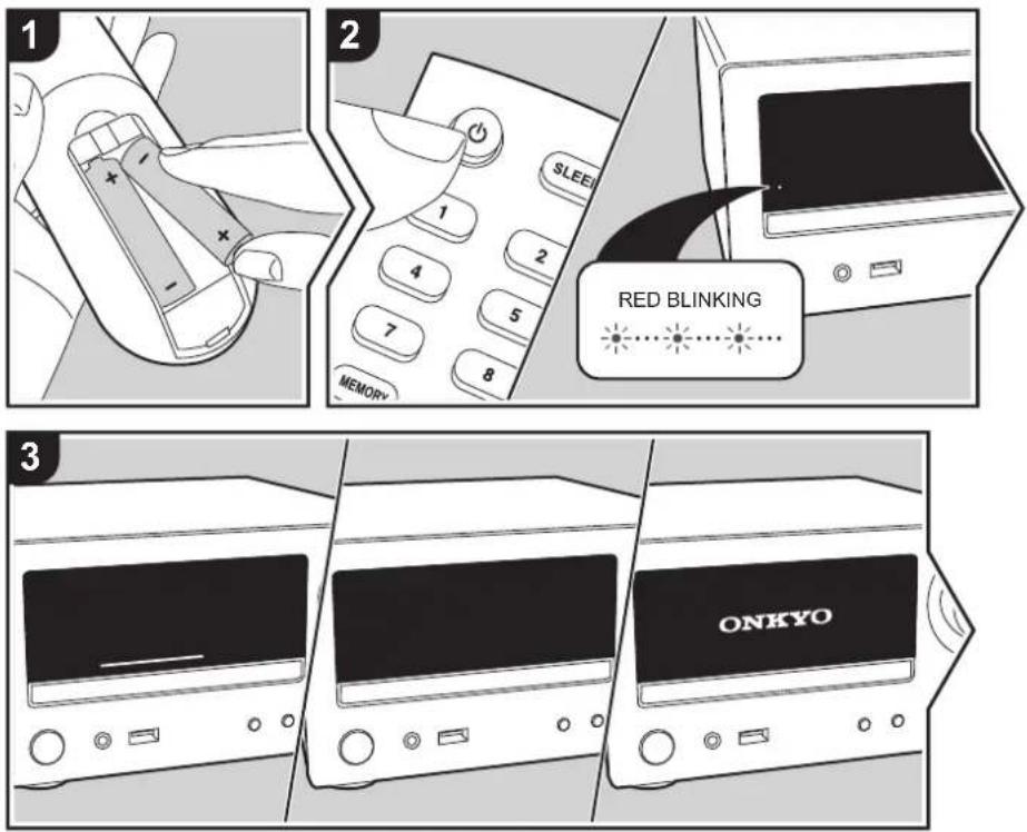 ONKYO CSN575 - Einschalten und erste Einrichtung - 1