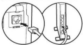ONKYO CSN575 - Conexión del cable Ethernet - 1