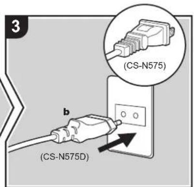 ONKYO CSN575 - Connecting the antenna and power cord, etc. - 3