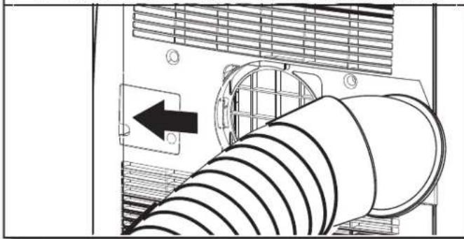 AMANA AMAP081AW - Attach vent hose to air conditioner - 1