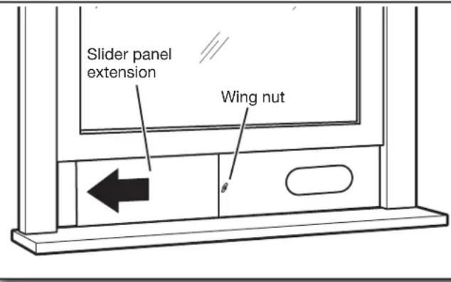 AMANA AMAP081AW - Extend and secure slider panel - 1