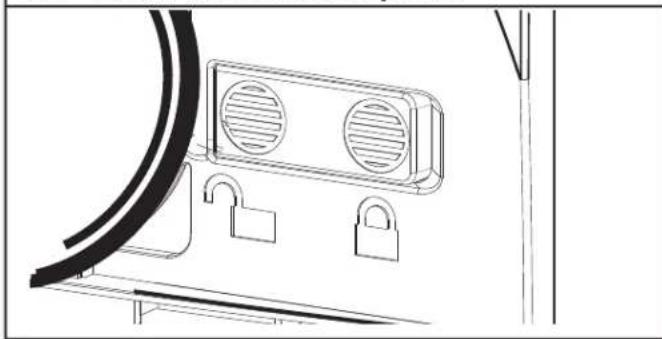 AMANA AMAP081AW - Lock vent hose in place - 1