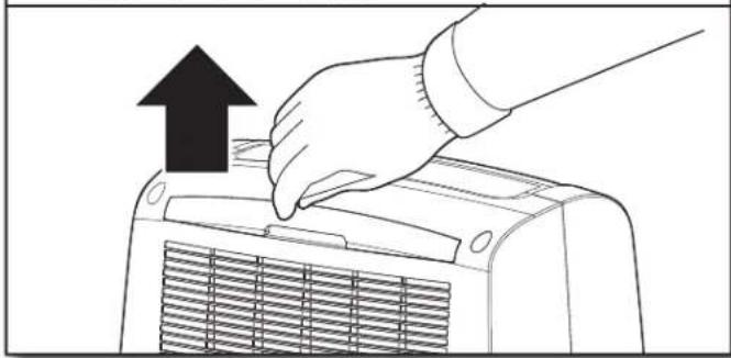 AMANA AMAP081AW - Retirer le filtré à air - 1