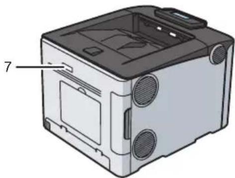 RICOH SP C360DNw - Positionen der Aufkleber und Kennzeichnungen mit der Aufschrift WARNUNG und VORSICH - 4