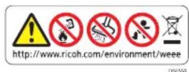 RICOH SP C360DNw - Emplacements des étiquettes ▲AVERTISSEMENT et ▲ATTENTION - 3
