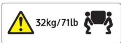 RICOH SP C360DNw - UYARI ve DIKKAT etiketlerinin konumlari - 9