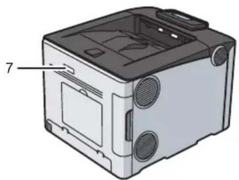 RICOH SP C360DNw - Placering av etiketterna VARNING och FÖRSIKTIGT - 4