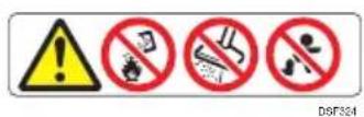 RICOH SP C360DNw - Positions of WARNING and CAUTION labels - 4