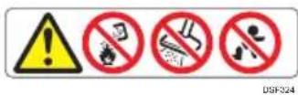 RICOH SP C360DNw - Plaats van de stickers WARNING en CAUTION - 4