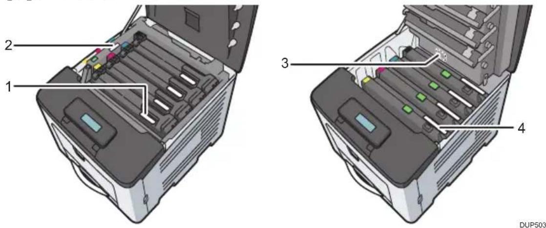 RICOH SP C360DNw - Etiquetas de Segurarça Deste Equipamento - 1