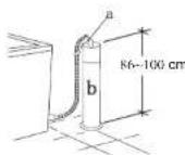 RCA RPW160 - Placement of upper water drain hose - 1