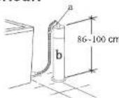 RCA RPW160 - Psitionnement de l'embout de drainage supérieur. - 1