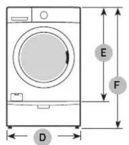 SAMSUNG WF45K6500AW - Alcove or closet installation - 3