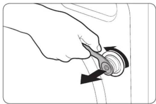 SAMSUNG WF45K6500AW - STEP 2 Remove the shipping bolts - 1