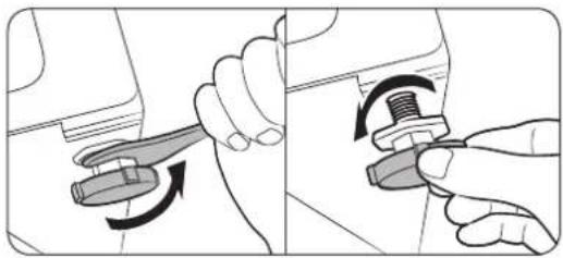 SAMSUNG WF45K6500AW - STEP 3 Adjust the levelling feet - 1