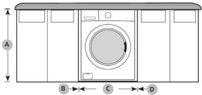 SAMSUNG WF45K6500AW - Alcove or closet installation - 1