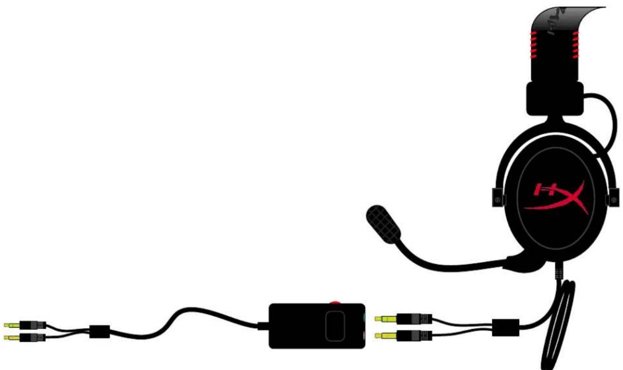 KINGSTON HyperX CloudX - Usage (with Control Box) - 2