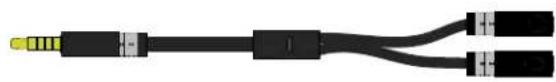 KINGSTON HyperX CloudX - Kullanım (Kontrol Kutusu ve Kulaklık Ayırıcı Kablosu ile) - 1