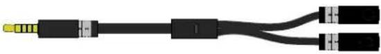 KINGSTON HyperX CloudX - Использование (с блоком управления и разделительным кабелем гарнитуры) - 1