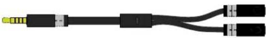 KINGSTON HyperX CloudX - Використання з блоком керування та кабелем-розгалужувачем гарнітури - 1