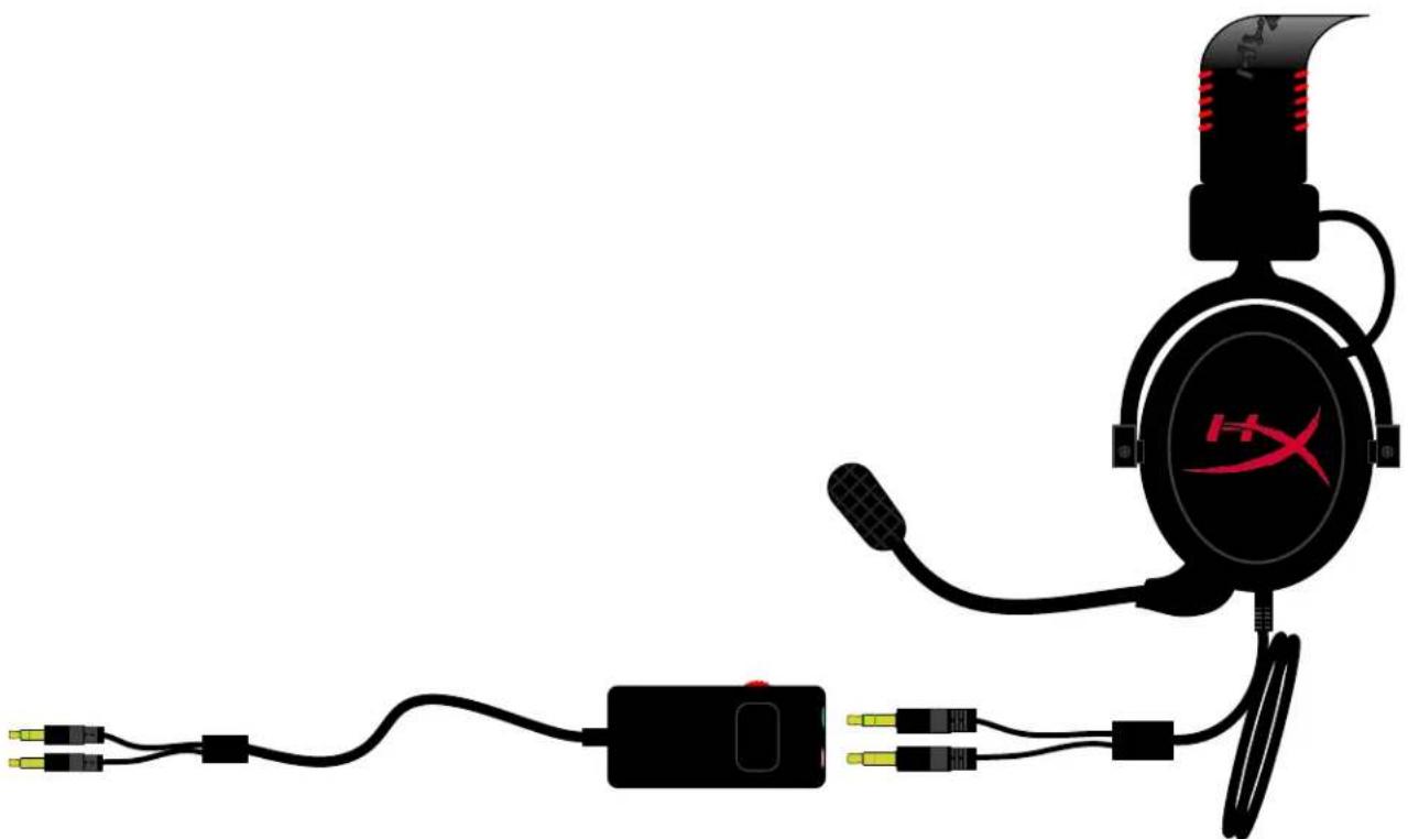 KINGSTON HyperX CloudX - Uso (con control de audio) - 2