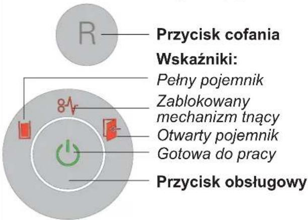 HSM Securio B22c - Elementy obsługi i sygnalizacji - 1