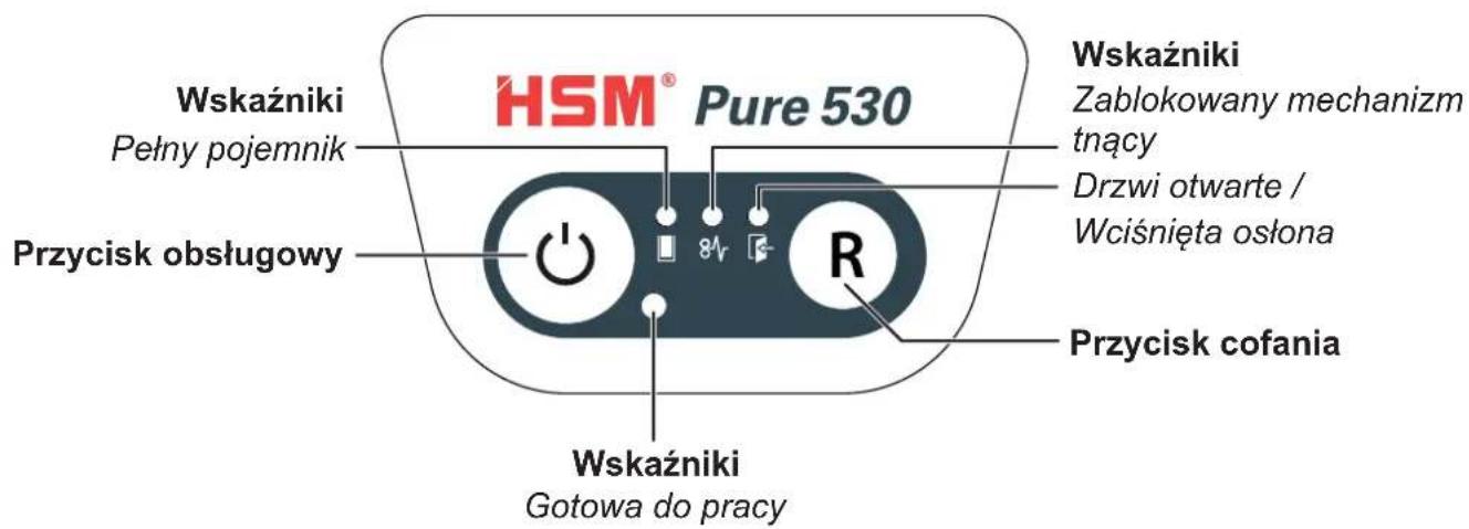 HSM Pure 530C - Elementy obstugi i syngnalizacji - 1