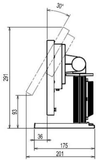 EIZO DuraVision FDX1003T - Outside Dimensions - 3