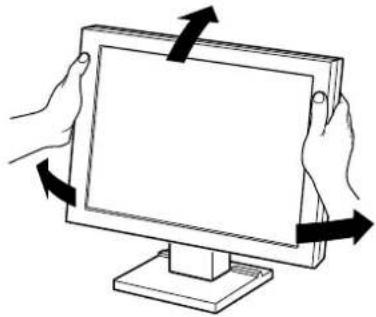 EIZO DuraVision FDX1003T - 角度を調整する - 1